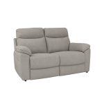 Divano Bostonfix 2 posti fisso in nabuk Mozart 90 light grey
