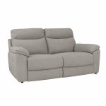 Divano Bostonfix 3 posti fisso in nabuk Mozart 90 light grey