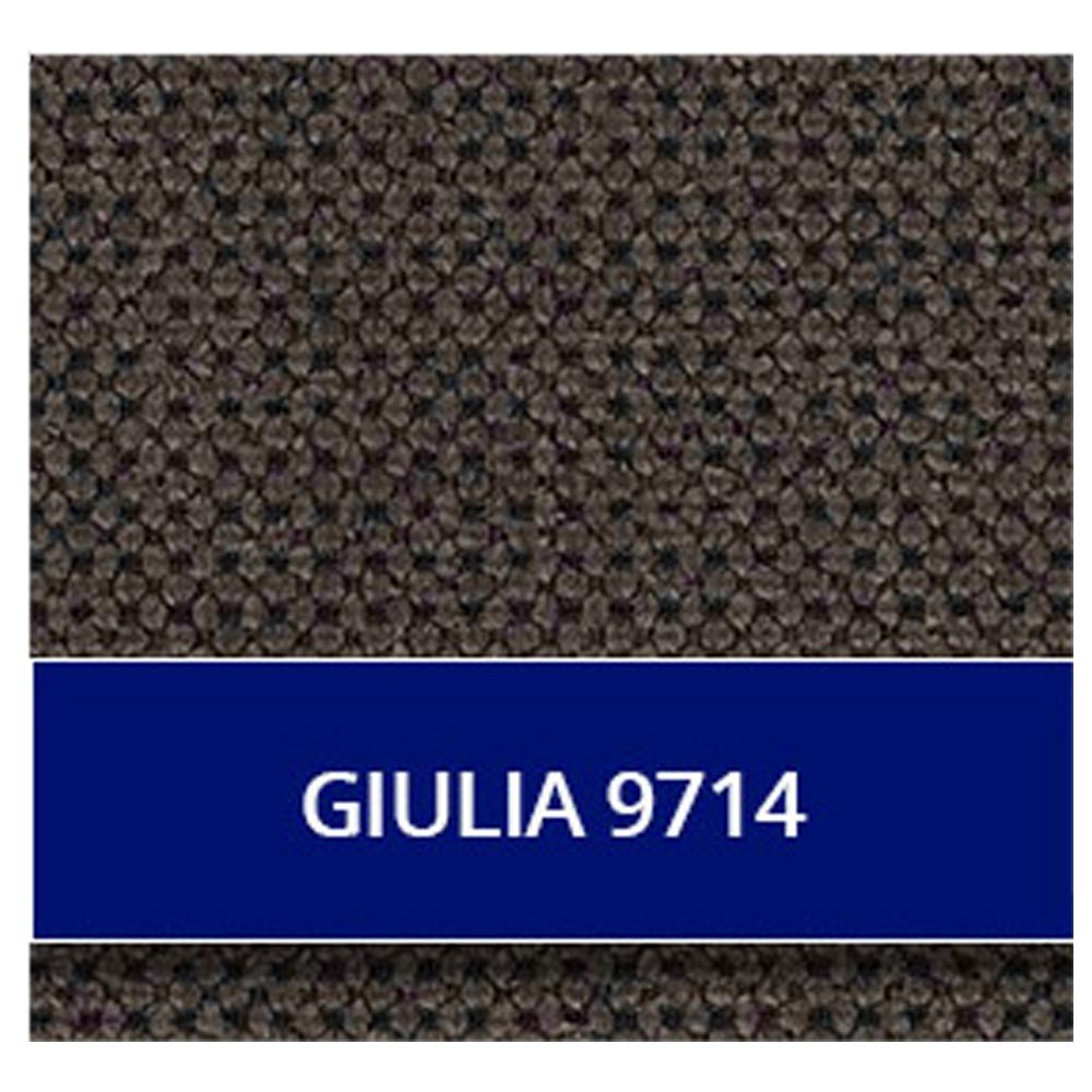 Divano angolare Rio M con penisola contenitore destra e funzione letto estraibile in tessuto Giulia 9714 grigio scuro