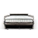Divano letto Mercurio 3 posti poggiatesta reclinabili in tessuto Luna 19 light grey