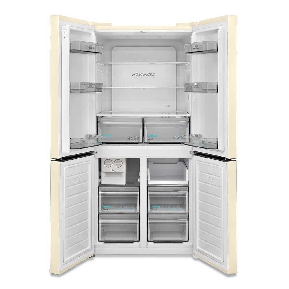 Frigorifero side-by-side Sharp SJ-NFA15IMXJE-EU2 libera installazione 4 porte 488 L Advanced NoFrost crema classe E