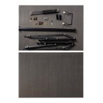Kit completo di componenti per letto contenitore 80x190 cm.