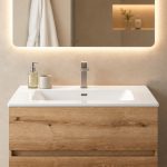 Lavabo consolle da appoggio LAV9060ES in ceramica 1 vasca 61x36.5 cm. bianco lucido