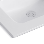 Lavabo consolle da appoggio LAV9060ES in ceramica 1 vasca 61x36.5 cm. bianco lucido