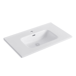 Lavabo consolle da appoggio LAV9080ES in ceramica 1 vasca 81x36.5 cm. bianco lucido