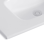 Lavabo consolle da appoggio LAV9080ES in ceramica 1 vasca 81x36.5 cm. bianco lucido