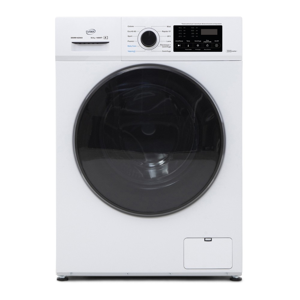 Lavatrice Daya DSW91425A3 9 kg 1400 giri Inverter BLDC Weight Sensing bianco classe A