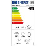 Lavatrice integrata Sharp ES-NIB814BWNA-IT 8 kg 1400 RPM classe A con tecnologia a vapore