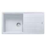 Lavello 1 vasca Franke Boston BFG61197 con gocciolatoio reversibile 97x50 cm. bianco