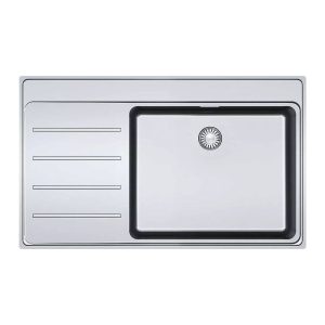 Lavello 1 vasca Franke FSX211 con gocciolatoio sinistro 86x52 cm. inox satinato