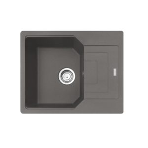 Lavello 1 vasca Franke UBG61152 Storm 62x50 con gocciolatoio reversibile in fragranite stone grey