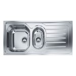 Lavello 1 vasca e mezza Franke OLL 651 con gocciolatoio destro 100x50 cm. inox