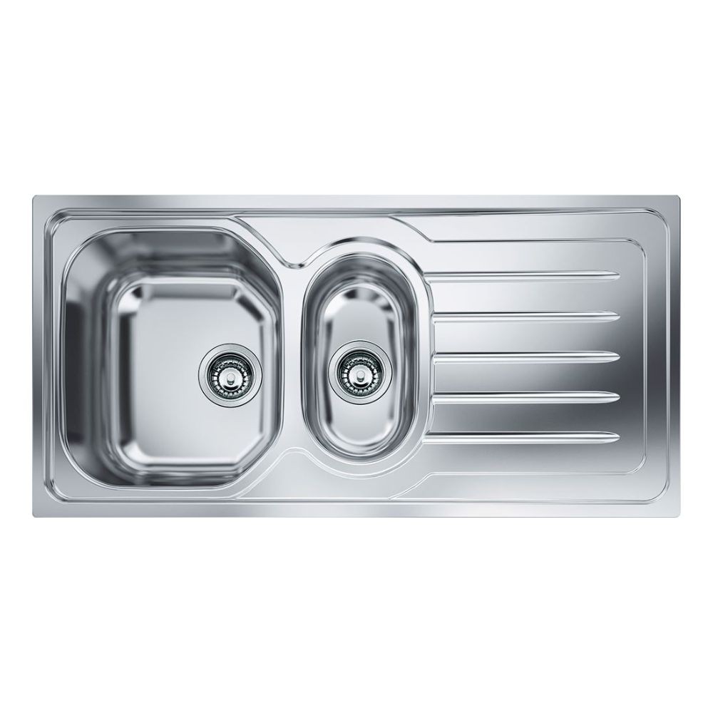 Lavello 1 vasca e mezza Franke OLL 651 con gocciolatoio destro 100x50 cm. inox