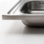 Lavello appoggio SA9050 1 vasca con gocciolatoio destro 90x50 cm. inox