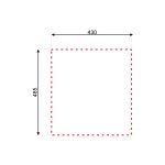 Lavello da incasso SA310401 1 vasca 45x50.5 cm inox