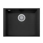 Lavello monovasca Plados ON5610ST sottotop 56x43.5 microUltragranit tecnologia ariapura nero