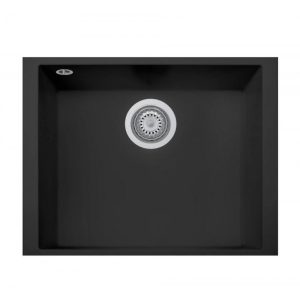 Lavello monovasca Plados ON5610ST sottotop 56x43.5 microUltragranit tecnologia ariapura nero