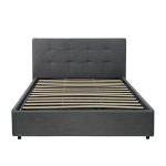 Letto matrimoniale Ascoli contenitore in tessuto Ash grigio