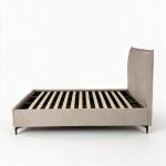 Letto matrimoniale Line contenitore in tessuto Aragon 20 taupe