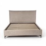 Letto matrimoniale Line contenitore in tessuto Aragon 20 taupe