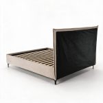 Letto matrimoniale Line contenitore in tessuto Aragon 20 taupe