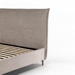 Letto matrimoniale Line contenitore in tessuto Aragon 20 taupe