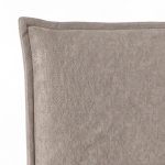 Letto matrimoniale Line contenitore in tessuto Aragon 20 taupe
