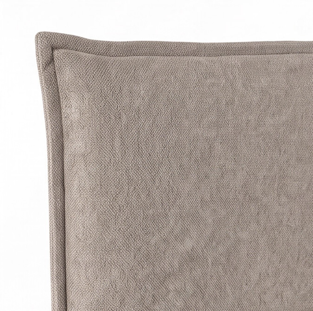 Letto matrimoniale Line contenitore in tessuto Aragon 20 taupe