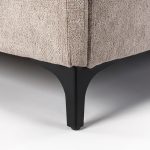 Letto matrimoniale Line contenitore in tessuto Aragon 20 taupe