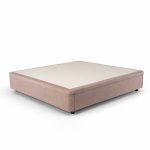 Letto matrimoniale Sommier 180x200 con contenitore in tessuto Enjoy 03 taupe
