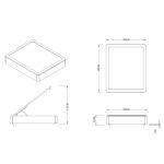 Letto matrimoniale Sommier 180x200 con contenitore in tessuto Enjoy 03 taupe