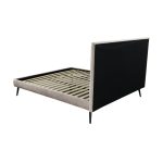 Letto matrimoniale Stiletto con rete fissa in tessuto Enjoy 20 grigio chiaro