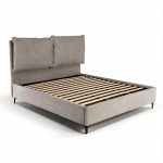 Letto matrimoniale Vogue contenitore in tessuto Aragon 20 taupe