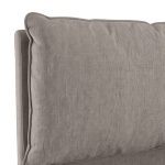 Letto matrimoniale Vogue contenitore in tessuto Aragon 20 taupe