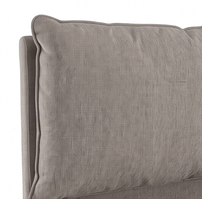 Letto matrimoniale Vogue contenitore in tessuto Aragon 20 taupe