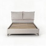 Letto matrimoniale Vogue contenitore in tessuto Aragon 80 light grey