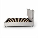 Letto matrimoniale Vogue contenitore in tessuto Aragon 80 light grey