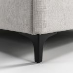 Letto matrimoniale Vogue contenitore in tessuto Aragon 80 light grey