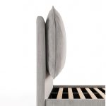 Letto matrimoniale Vogue contenitore in tessuto Aragon 80 light grey