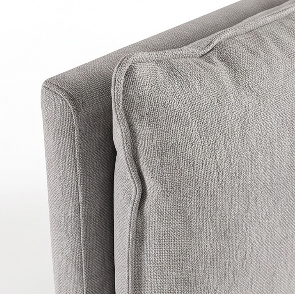 Letto matrimoniale Vogue contenitore in tessuto Aragon 80 light grey