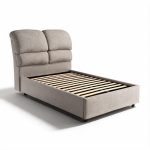 Letto una piazza e mezza Sofaback contenitore in tessuto Aragon 20 taupe