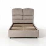 Letto una piazza e mezza Sofaback contenitore in tessuto Aragon 20 taupe