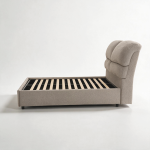 Letto una piazza e mezza Sofaback contenitore in tessuto Aragon 20 taupe