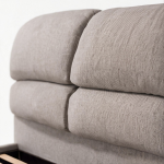 Letto una piazza e mezza Sofaback contenitore in tessuto Aragon 20 taupe