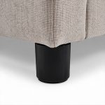 Letto una piazza e mezza Sofaback contenitore in tessuto Aragon 20 taupe