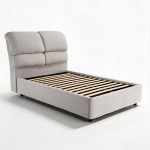Letto una piazza e mezza Sofaback contenitore in tessuto Aragon 80 light grey