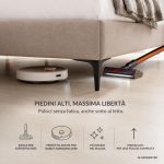 Letto una piazza e mezza Stiletto con rete fissa in tessuto Enjoy 20 grigio chiaro