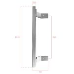 Maniglia per frigorifero MANIGLIAINOX22 in acciaio inox