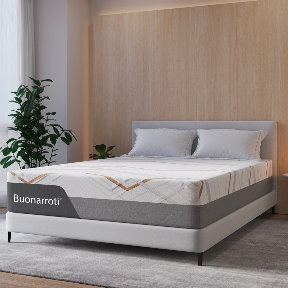 Materasso matrimoniale Corvo con memory foam molle insacchettate e tessuto rinfrescante sfoderabile 160x190x30H cm.