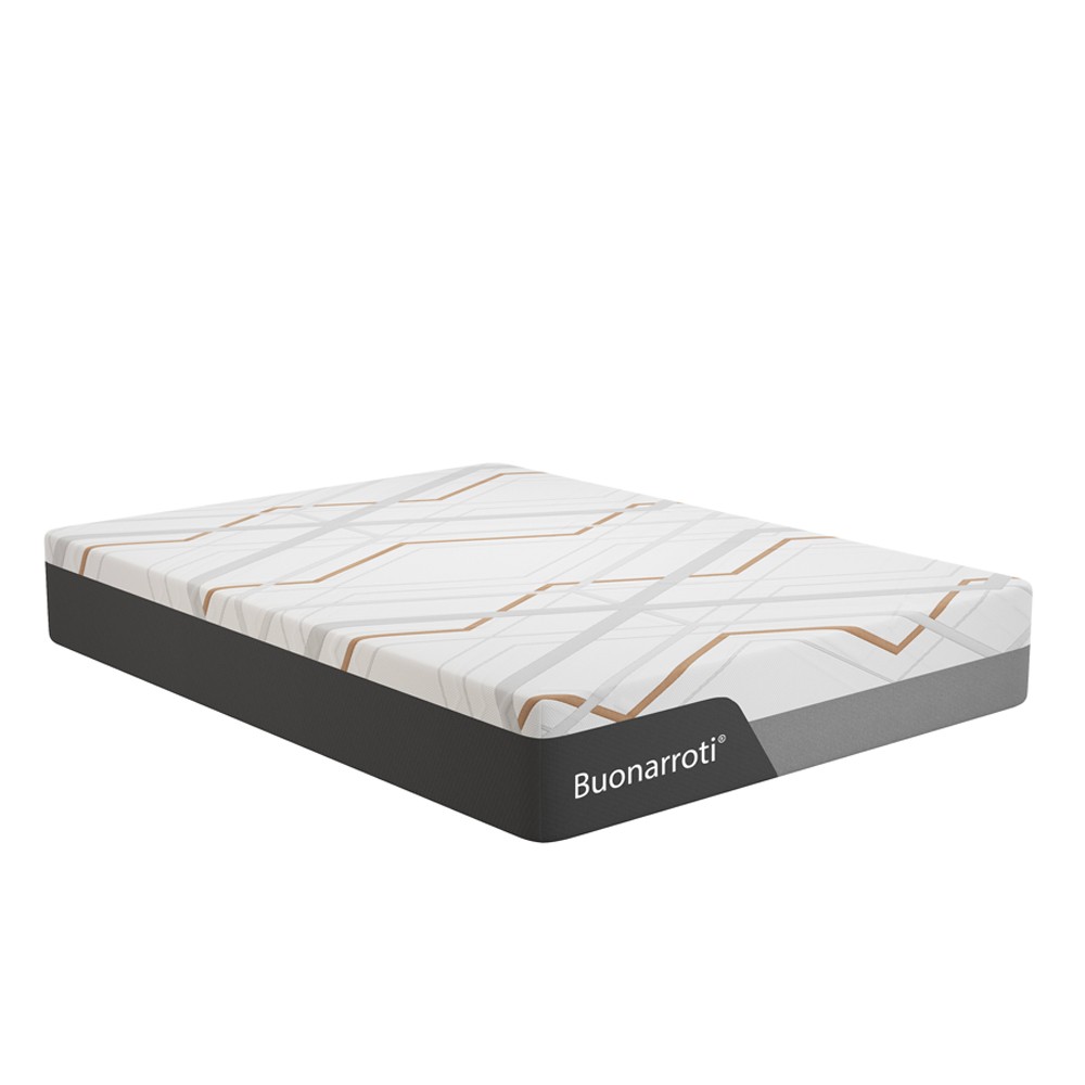 Materasso matrimoniale Corvo con memory foam molle insacchettate e tessuto rinfrescante sfoderabile 160x190x30H cm.